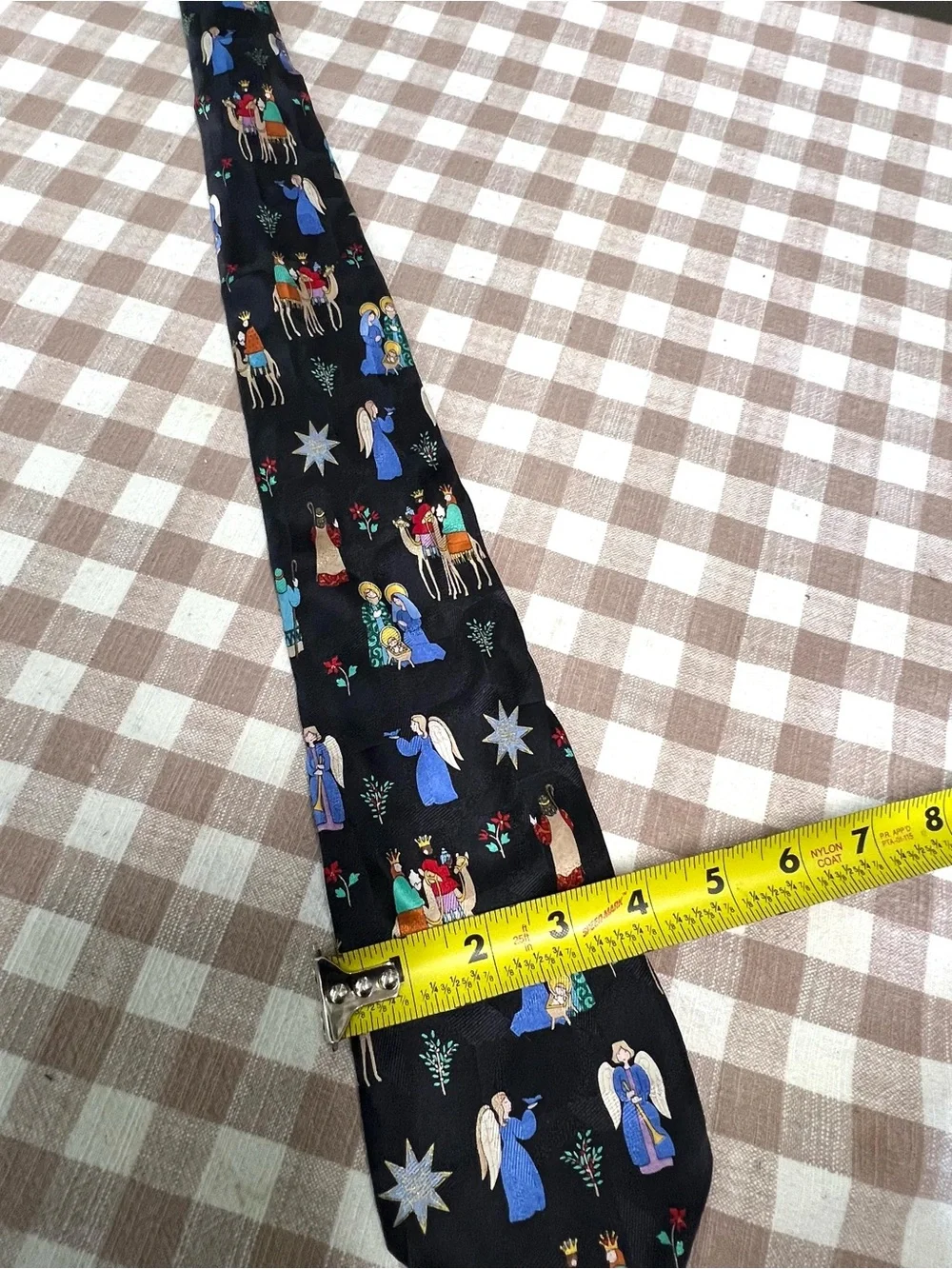 Vintage American greetings shades of the season silk tie 2002 holiday Christmas